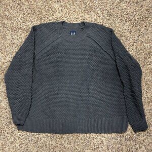 Gap Women's Pullov er Crew Neck Waffle Knit Sweater Size L-  Preowned - 2103